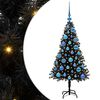 vidaXL Christmas Tree Black 120 cm PVC