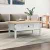 vidaXL Coffee Table Mexican Pine Corona Range White 100x55x45 cm