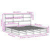 vidaXL Bookcase Bed without Mattress Wax Brown 200x200 cm Solid Wood