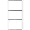 vidaXL Sliding Door with Hardware Set ESG Glass&Aluminium 102x205 cm