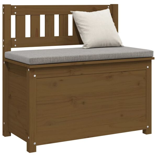 vidaXL Bench Honey Brown 80x41x77 cm Solid Wood Pine