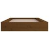 vidaXL Bed Frame without Mattress Honey Brown 75x190 cm Small Single Solid Wood