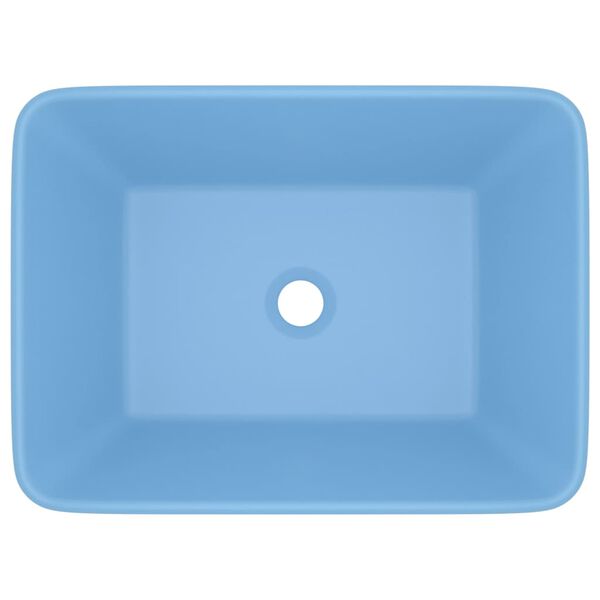 vidaXL Luxury Wash Basin Matt Light Blue 41x30x12 cm Ceramic