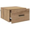 vidaXL Bedside Cabinet with Drawer 2 pcs Artisan oak 35 x 35 x 20 cm
