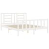 vidaXL Bed Frame without Mattress White 160x200 cm Solid Wood Pine