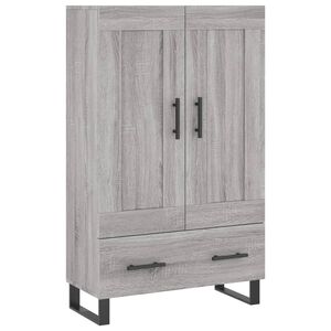 vidaXL Highboard Grey Sonoma 69.5x31x115 cm Engineered Wood