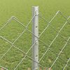 vidaXL Fence with Post Silver 1.2 x 25 m Steel