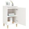 vidaXL Bedside Cabinet High Gloss White 40x35x70 cm Engineered Wood