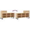 vidaXL Shoe Cabinet Sonoma Oak 102x36x60 cm Engineered Wood