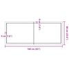 vidaXL Table Top Dark Brown 160x60x(2-6) cm Treated Solid Wood Live Edge
