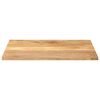 vidaXL Table Top 110x80x3.8 cm Rectangular Solid Wood Mango