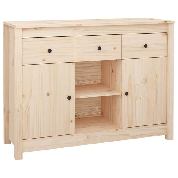 vidaXL Sideboard 100x35x74,5 cm Solid Wood Pine