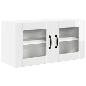 vidaXL Kitchen Cabinet with Shelf High Gloss White 80 x 31 x 40 cm