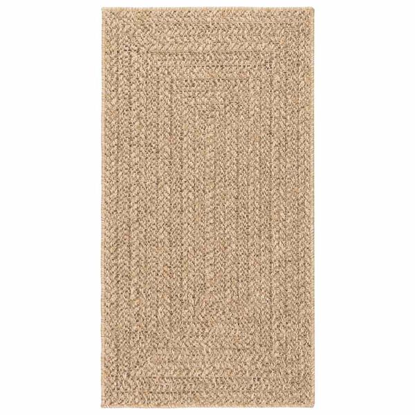 vidaXL Rug ZIZUR Beige 80x150 cm Jute Look Indoor and Outdoor