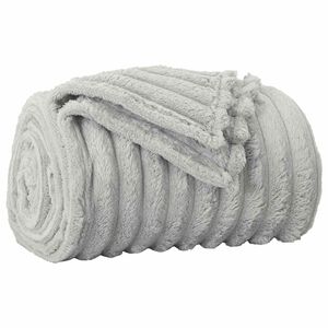 vidaXL Throw Blanket Grey 200 x 150 cm 0.8 kg Fleece