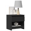 vidaXL Bedside Cabinets 2 pcs Black 40x30x39 cm Engineered Wood