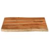 vidaXL Table Top 90x60x3.8 cm Rectangular Solid Wood Acacia Live Edge