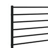 vidaXL Metal Replace Headboard Black 180 cm