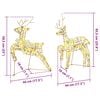 vidaXL LED Reindeers with 40 LEDs 2 pcs Warm White PET
