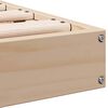 vidaXL Floor Bed Frame Natural 223.5 x 144 x 9 cm Solid Pine Wood