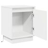 vidaXL Bedside Cabinet White 39 x 34.5 x 50 cm Engineered wood