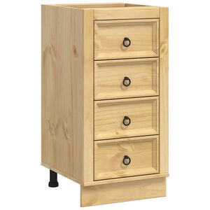 vidaXL Cabinet SKI Honey Brown 40 x 46 x 81 cm Solid Pine Wood