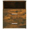 vidaXL Bed Cabinets 2 pcs Smoked Oak 50x32x60 cm