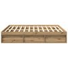 vidaXL Bed Frame without Mattress Artisan Oak 180x200cm Super King Engineered Wood