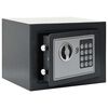vidaXL Digital Safe with Lock Dark grey 23 x 17 x 17 cm Steel