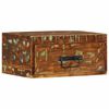 vidaXL Wall-mounted Bedside Cabinet Solid Wood Reclaimed