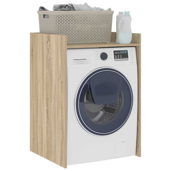 vidaXL Wash Machine Cabinet Sonoma 67.5 x 62 x 97 cm Engineered wood
