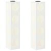 vidaXL Solar LED Pathway Light 2 pcs White Cold Rolled Steel