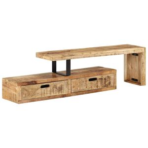 vidaXL TV Stand (118-200)x30x40 cm Solid Wood Mango