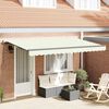 vidaXL Retractable Awning Cream 400 x 200 cm Fabric