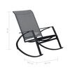 vidaXL Garden Rocking Chairs 2 pcs Textilene Dark Grey