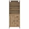 vidaXL Highboard Artisan Oak 69.5 x 34 x 180 cm Engineered Wood