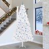 vidaXL Artificial Christmas Tree with Stand White 300 cm PVC and Steel