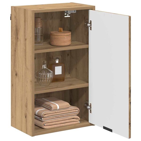 vidaXL Bathroom Cabinet Wall-mounted Artisan Oak 39 x 23.5 x 65 cm