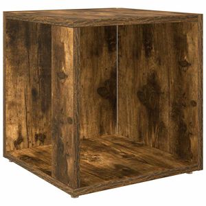 vidaXL Side Table Smoked Oak 33x33x34.5 cm Engineered Wood