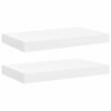 vidaXL Floating Wall Shelves 2 pcs White 40x23.5x3.8 cm MDF