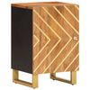 vidaXL Bathroom Cabinet Brown and Black 38x33.5x58 cm Solid Wood Mango