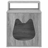 vidaXL Cat House Grey Sonoma 42.5 x 40 x 53.5 cm Engineered Wood