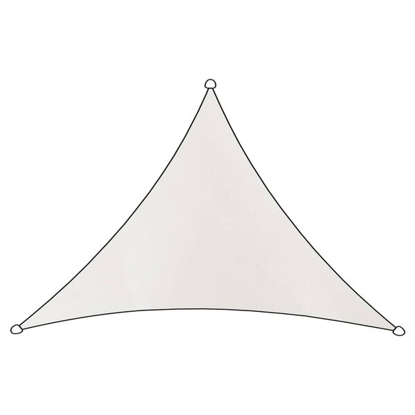 Livin'outdoor Shade Cloth Como Polyester Triangle 3x2.5x2.5 m White