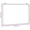 vidaXL Magnetic Whiteboard 40x30x1.7 cm Aluminium