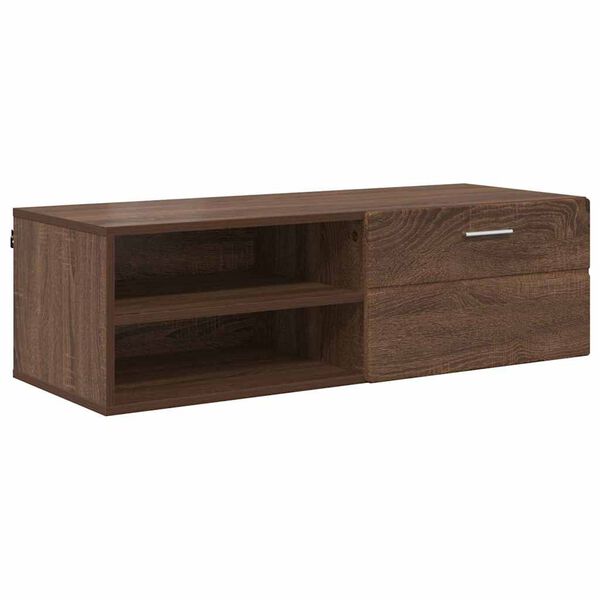 vidaXL Wooden Cabinet Brown Oak 100.5 x 39 x 30 cm Engineered Wood