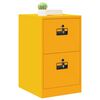 vidaXL File Cabinet Mustard Yellow 44 x 50 x 74.5 cm Cold-Rolled Steel