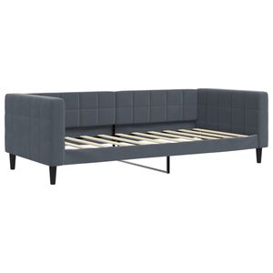 vidaXL Day Bed without Mattress Dark Grey 90x190 cm Single Velvet