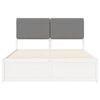 vidaXL Bed Frame with Upholstered Headboard Light Grey 180 x 200 cm