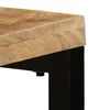 vidaXL Console Table 120x35x76 cm Solid Mango Wood and Steel