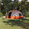 vidaXL Camping Tent Grey and orange 475 x 475 x 235 cm Polyester
